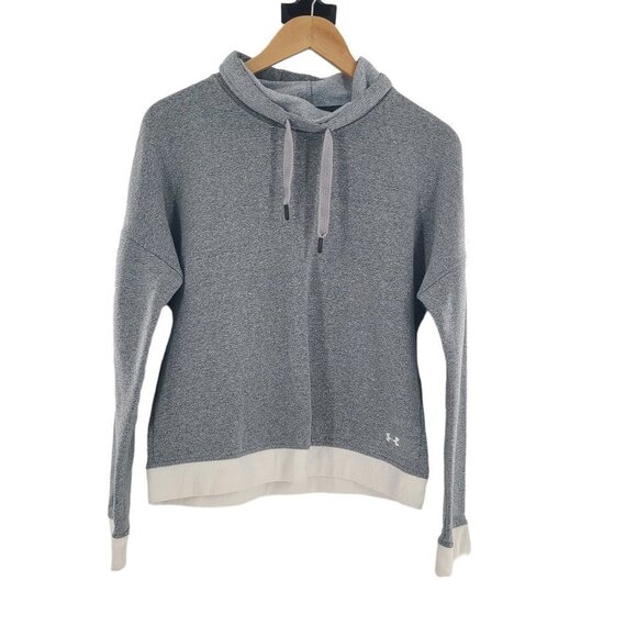 Under Armour Women's Funnel Neck Sweater Small Heathered Gray‎ - Picture 1 of 4
